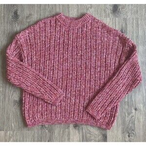Universal Thread Ribbed Crewneck Pink Sweater size XXL